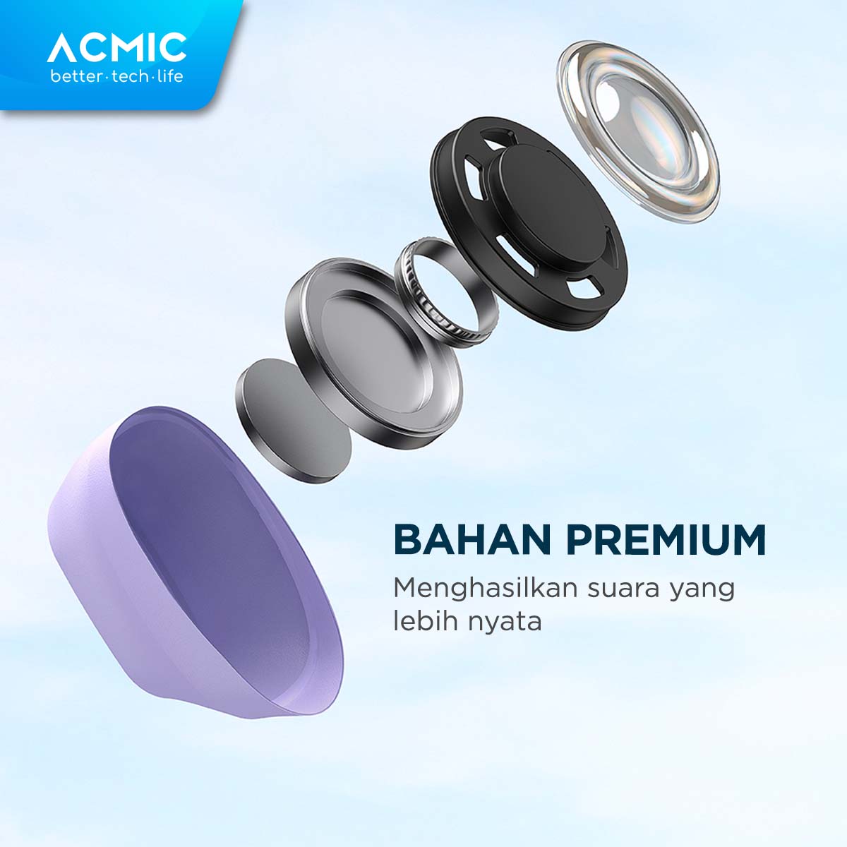 ACMIC ZENDIO LITE True Wireless Bluetooth Earphone Mini Earbuds TWS