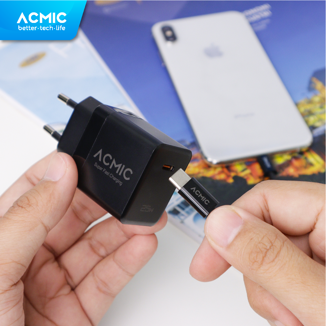 ACMIC CPD25 Type C 25W Charger Super Fast Charging Adaptor for Samsung