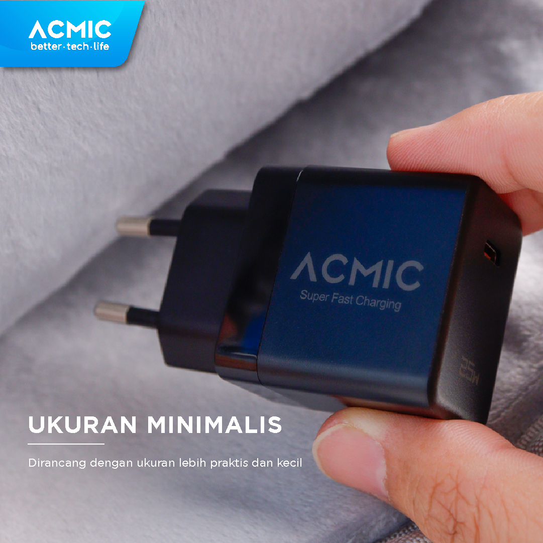 ACMIC CPD25 Type C 25W Charger Super Fast Charging Adaptor for Samsung