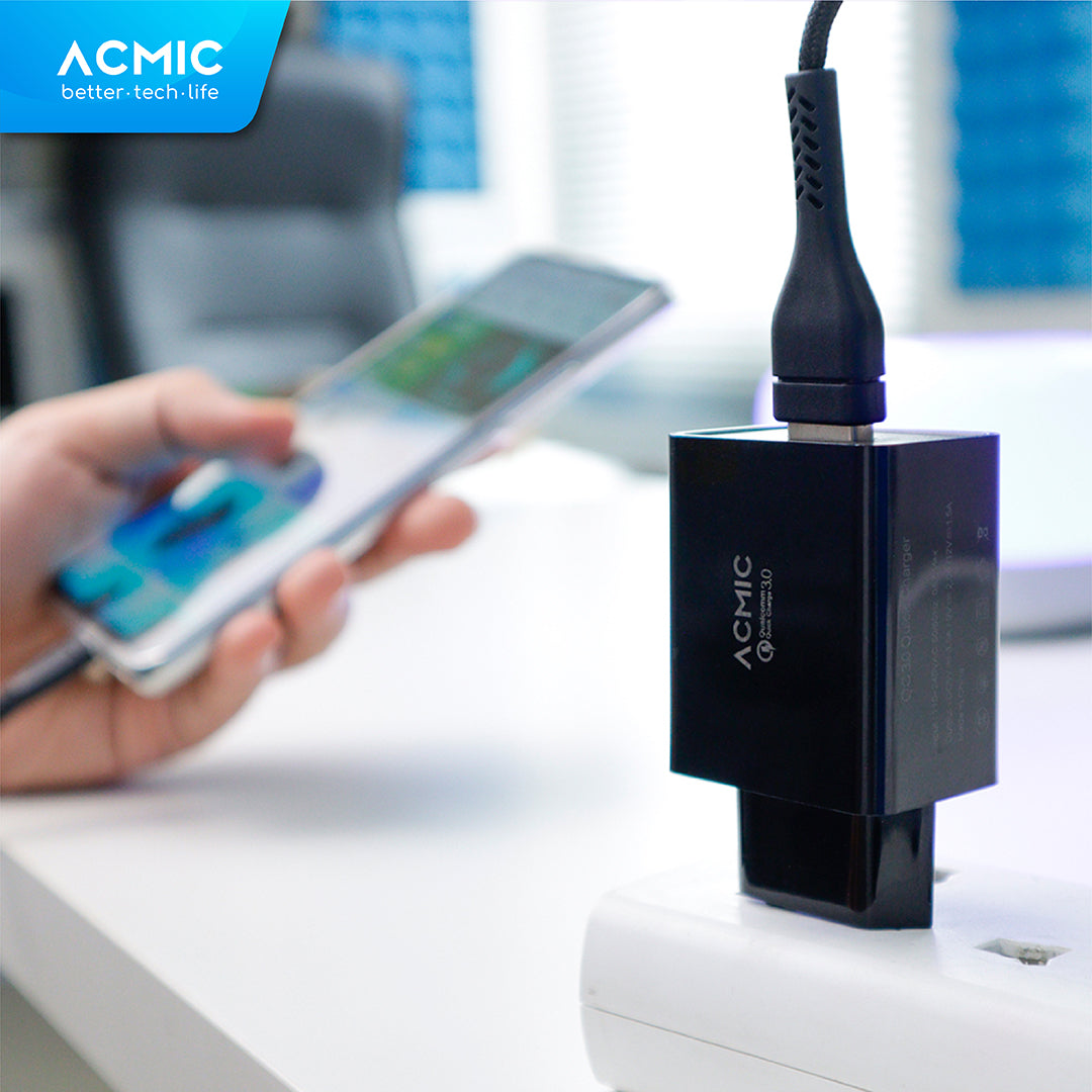 ACMIC CQC01 USB 18W Kepala Charger Fast Charging Adaptor