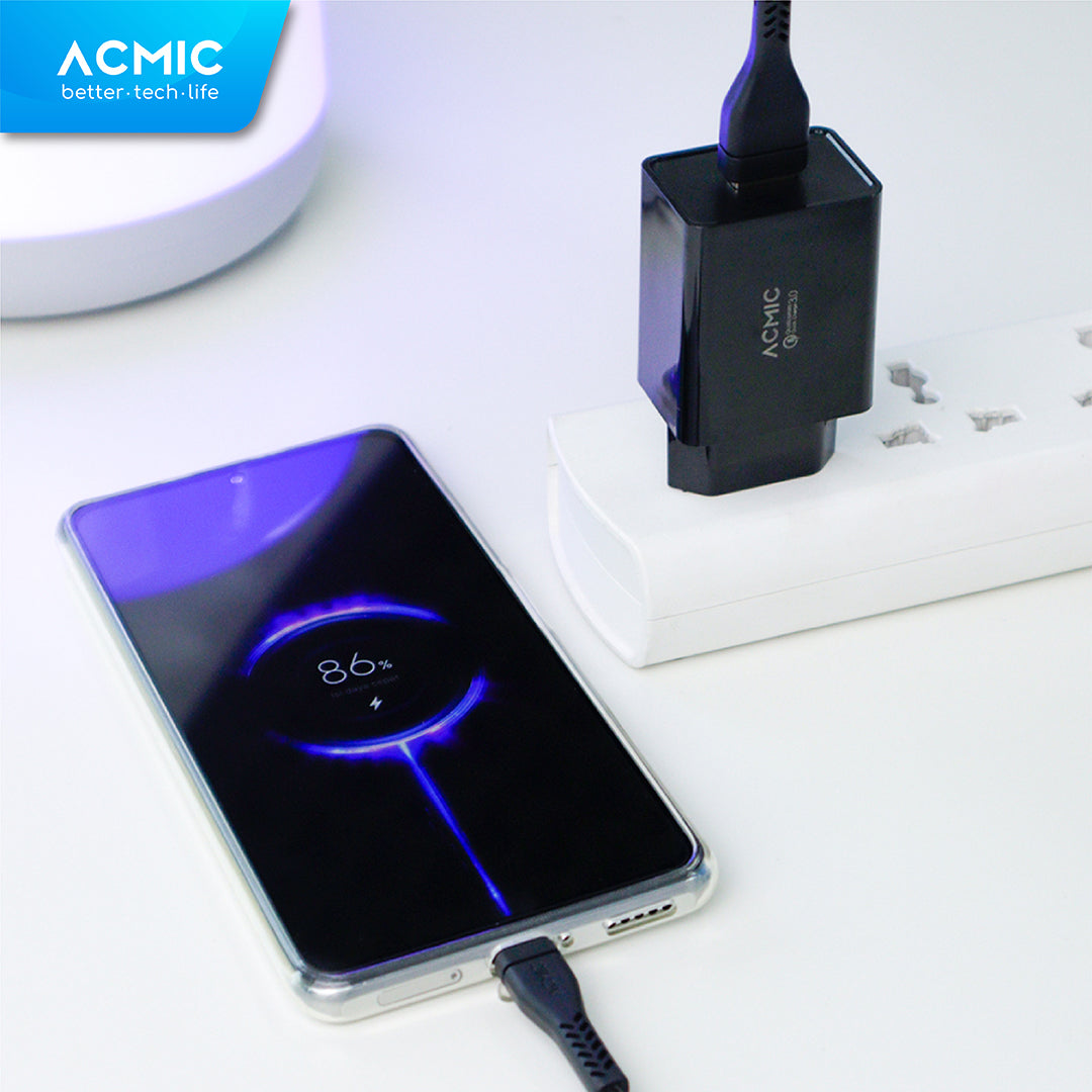 ACMIC CQC01 USB 18W Kepala Charger Fast Charging Adaptor