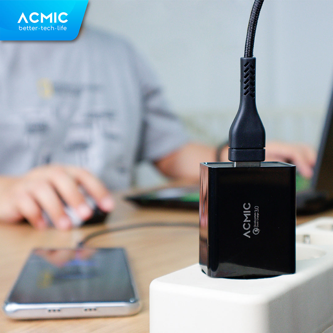 ACMIC CQC01 USB 18W Kepala Charger Fast Charging Adaptor