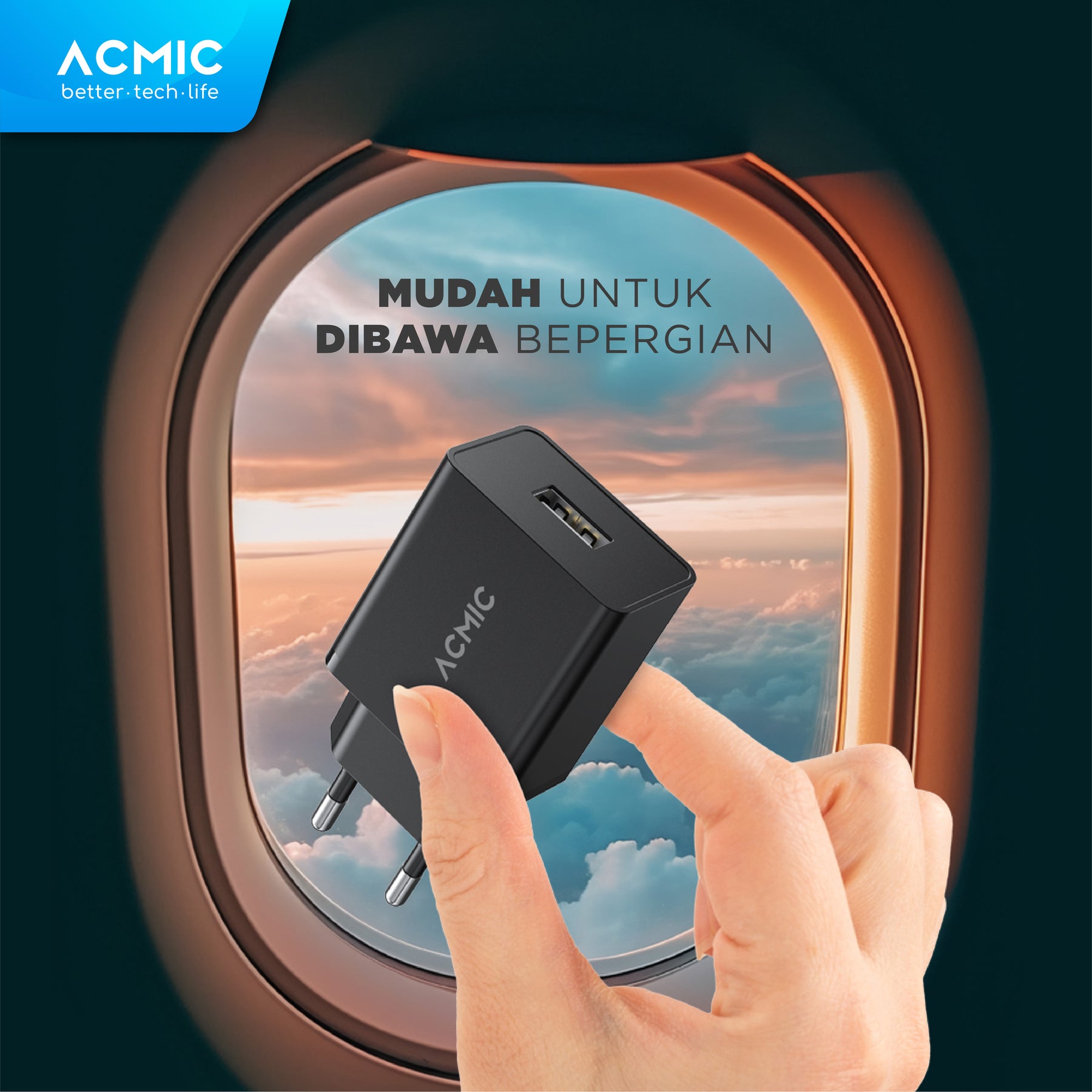 ACMIC CWC01 USB 10W Kepala Charger Fast Charging Adaptor