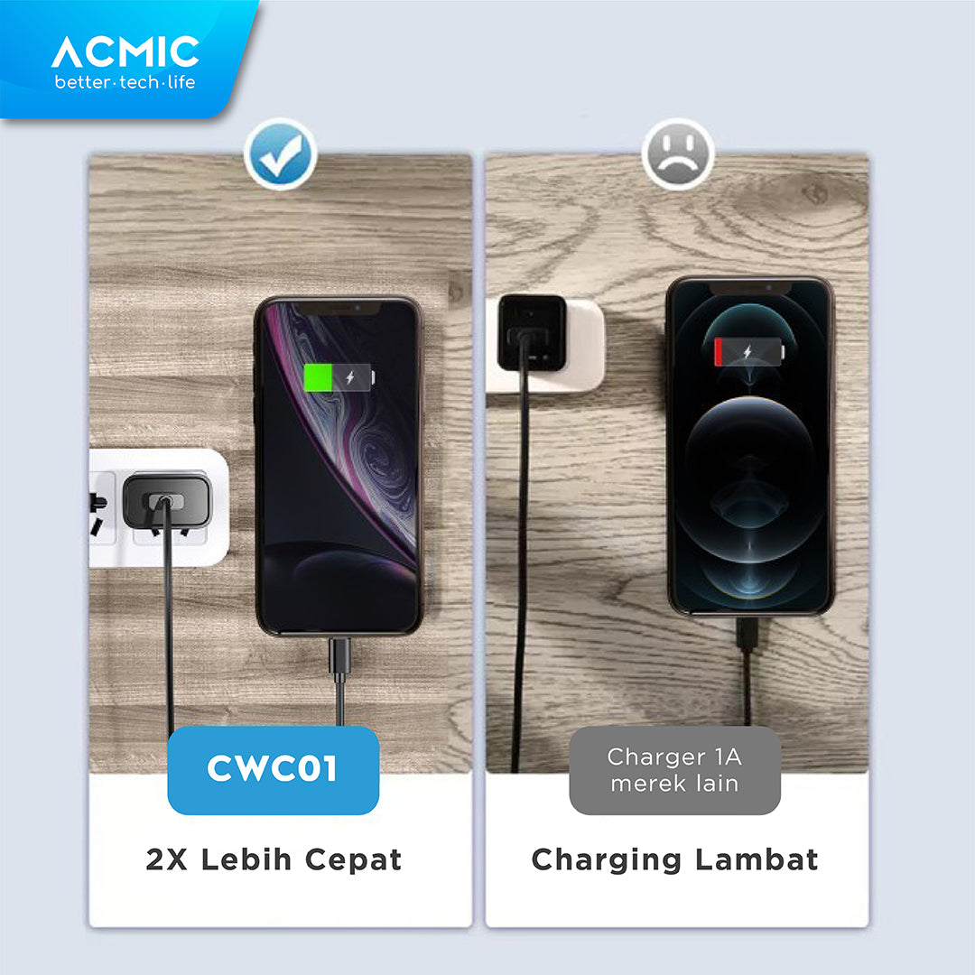 ACMIC CWC01 USB 10W Kepala Charger Fast Charging Adaptor