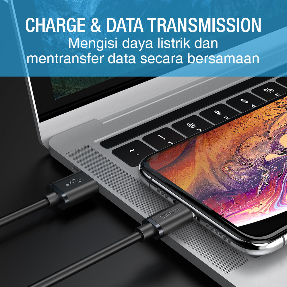 ACMIC KAi100 AiCharge Kabel Data USB-C Fast Charging 66W 3A + 5A VOOC