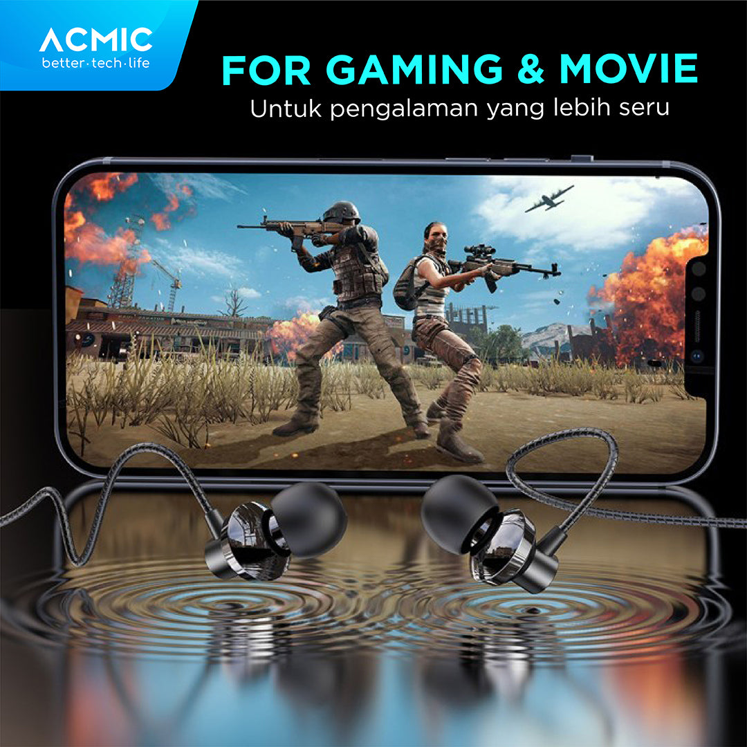 ACMIC PRIME In-Ear Headset Earphone Earbuds Headphone Stereo with Mic