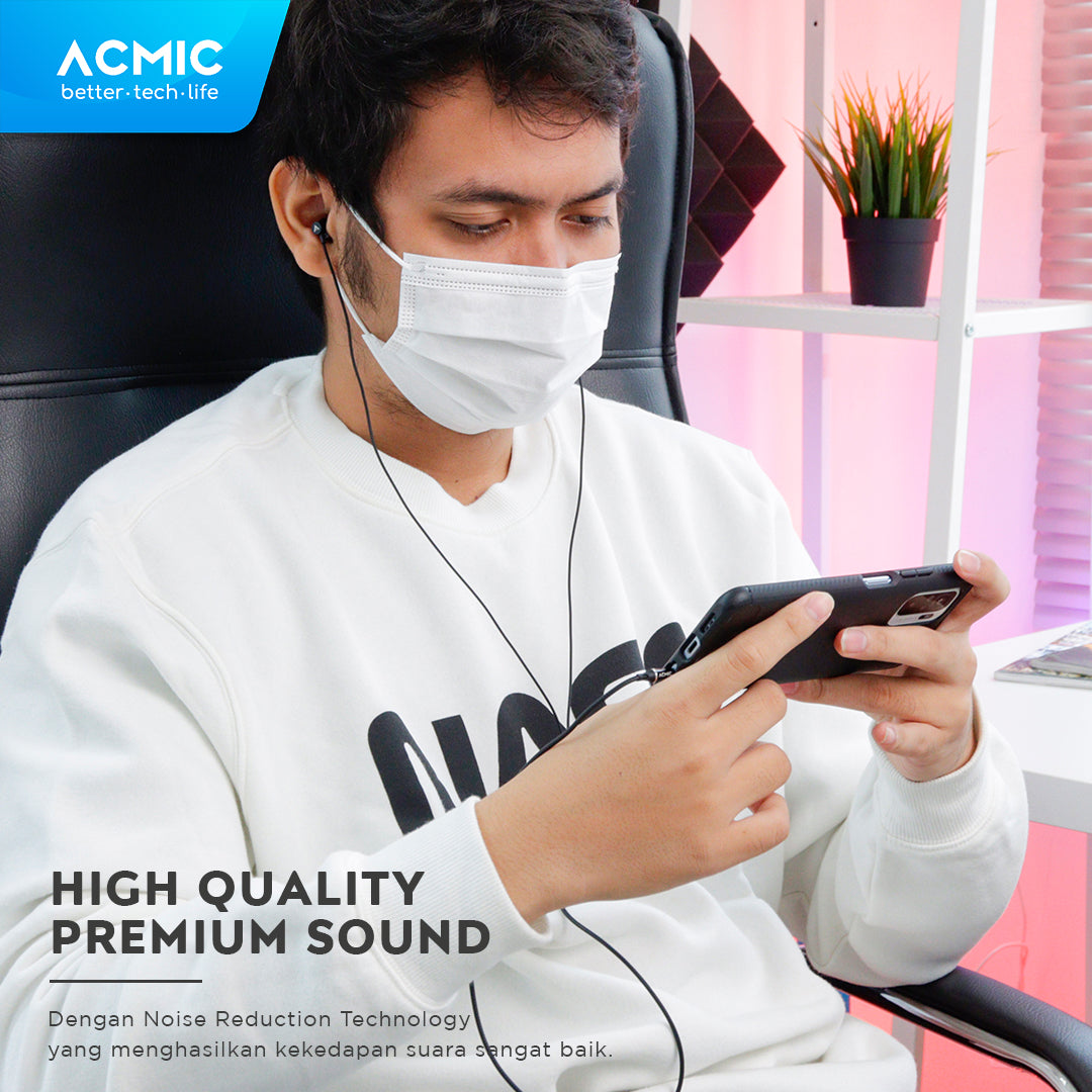 ACMIC PRIME In-Ear Headset Earphone Earbuds Headphone Stereo with Mic