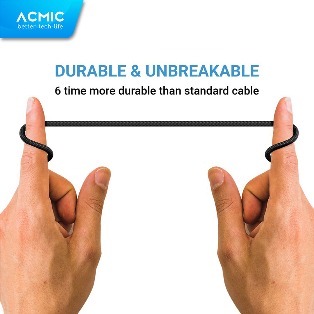 ACMIC B200 B300 Kabel Data Charger Fast Charging 2M / 3M / 2 / 3 meter
