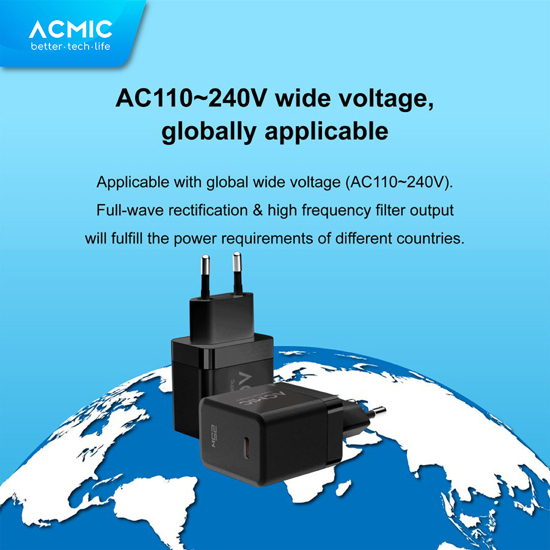 ACMIC CPD25 Type C 25W Charger Super Fast Charging Adaptor for Samsung