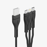 ACMIC TRIO Kabel data 3 in 1 Fast Charging Quick Charge 3.0 Cable 3in1 Charger