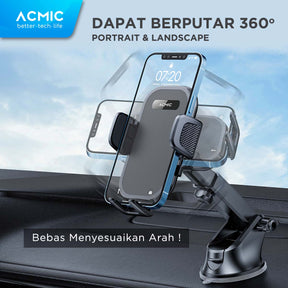 ACMIC Smart Phone Car Holder CH01 Holder Mobil Car Phone Holder Black