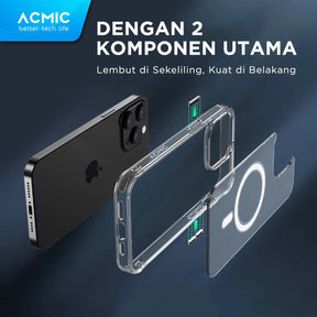 ACMIC MAGCASE iPhone 15 Pro Max Plus Case MagSafe Soft Casing