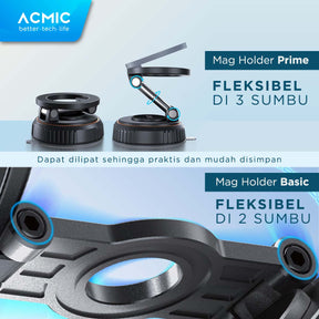ACMIC Mag Holder Prime | Basic MagSafe Phone Holder Magnetic Car Holder