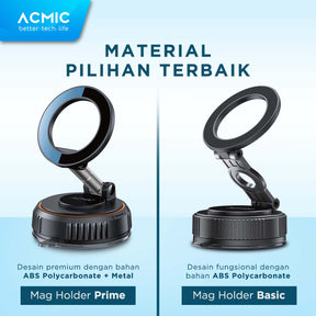 ACMIC Mag Holder Prime | Basic MagSafe Phone Holder Magnetic Car Holder