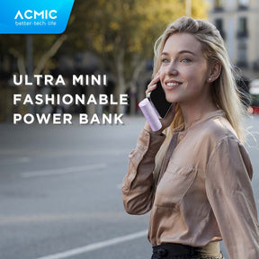 ACMIC MINIGLOW Fashion Mini Powerbank Type C iPhone Samsung Android
