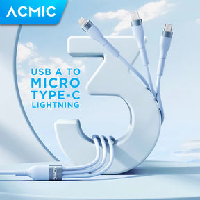 ACMIC UNILINE TRIO Kabel 3 in 1 Kabel Data Fast Charging 66.5W