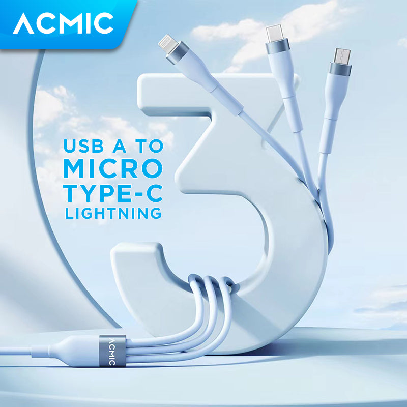 ACMIC UNILINE TRIO Kabel 3 in 1 Kabel Data Fast Charging 66.5W