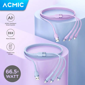 ACMIC UNILINE TRIO Kabel 3 in 1 Kabel Data Fast Charging 66.5W