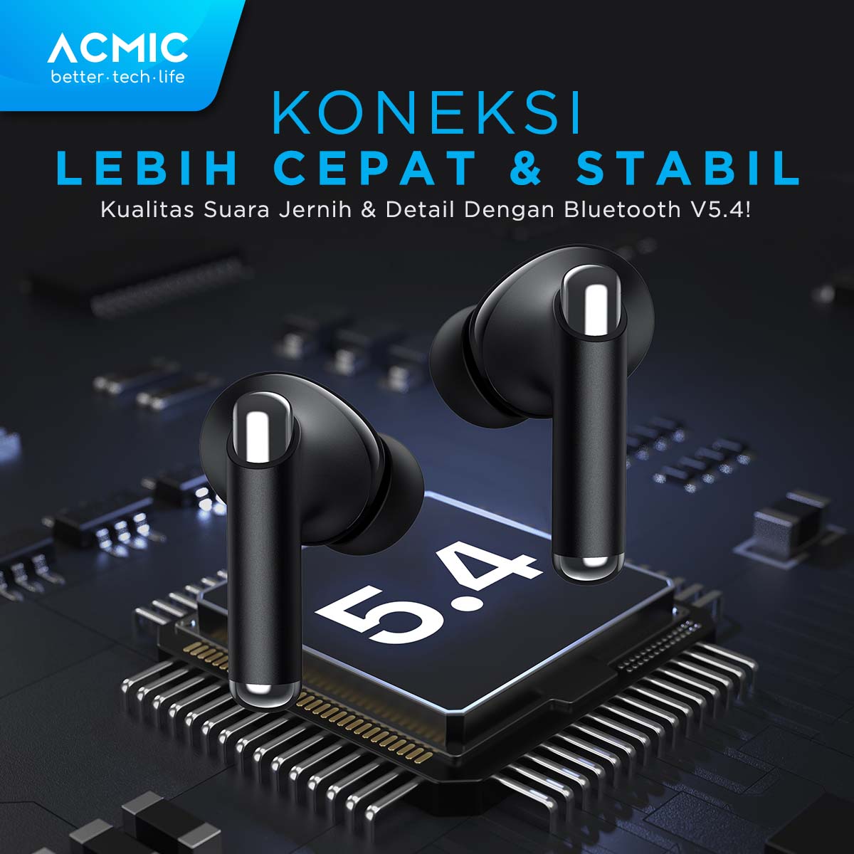 ACMIC ANC QUITEBUDS 30 TWS Active Noise Cancelling Wireless Bluetooth Earphone Earbuds Headset