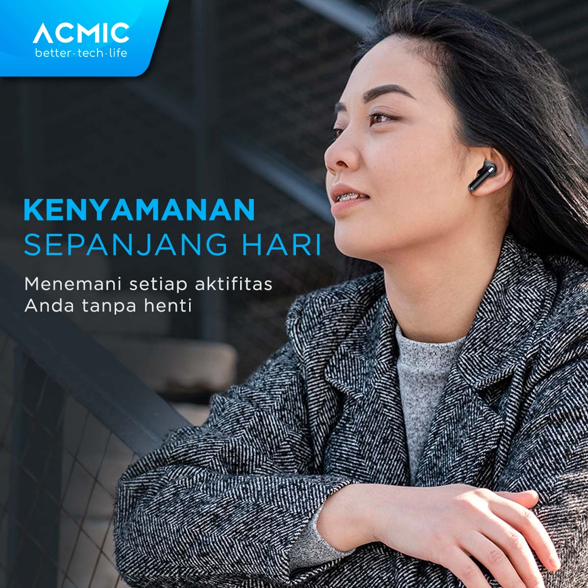 ACMIC ANC QUITEBUDS 30 TWS Active Noise Cancelling Wireless Bluetooth Earphone Earbuds Headset