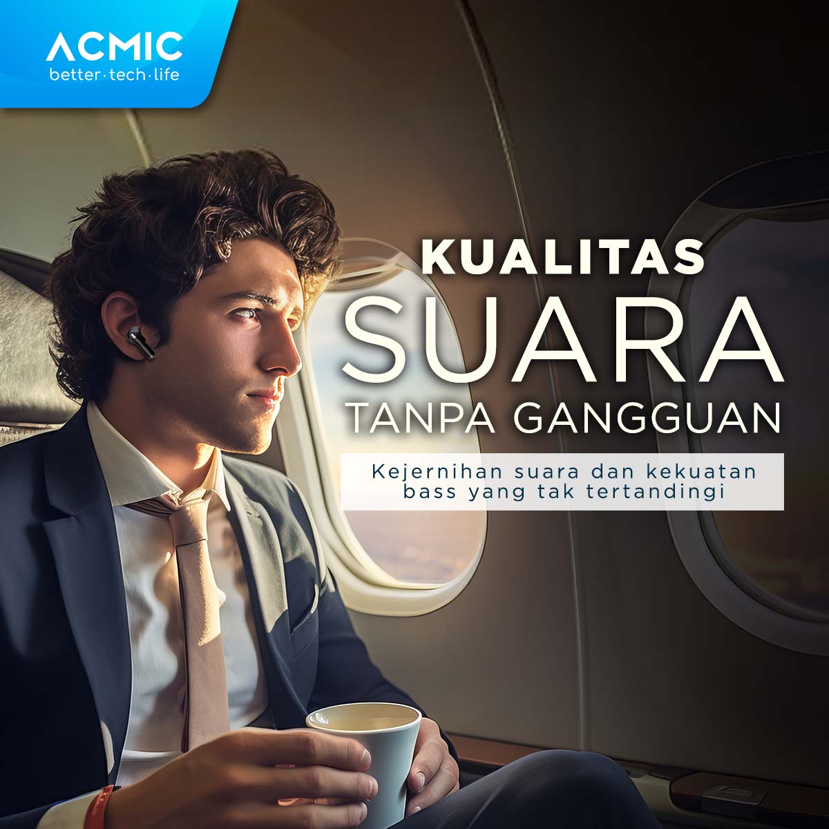 ACMIC ANC QUITEBUDS 30 TWS Active Noise Cancelling Wireless Bluetooth Earphone Earbuds Headset