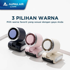 ACMIC FOLDING COMPACT COOLING FAN CF02 Kipas Angin Portable Lipat With Ice Cooling System, Neck Hanging & Desk Function