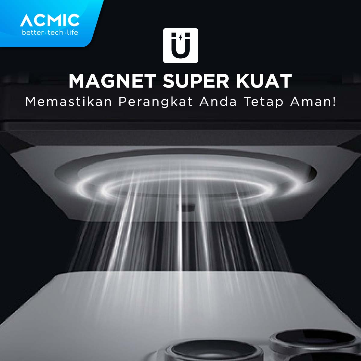 ACMIC MAGBANK Smart Wallet 5000mAh Magsafe Powerbank with Apple Find My (Smart Wireless Magnetic Portable Charger for iPhone)
