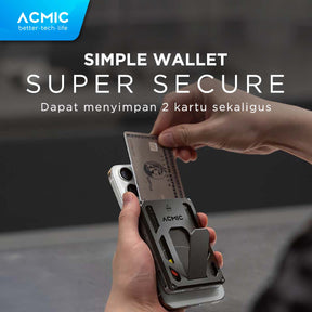 ACMIC MAGBANK Smart Wallet 5000mAh Magsafe Powerbank with Apple Find My (Smart Wireless Magnetic Portable Charger for iPhone)
