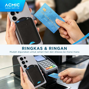 ACMIC MAGWALLET SM1 for Samsung Phone Magnetic Wallet Magsafe Slim Card Holder Dompet Kartu