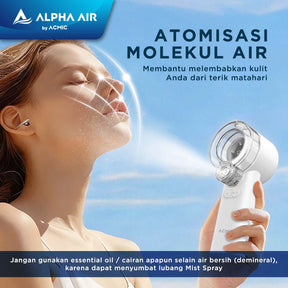 ACMIC MIST SPRAY FAN SF01 Kipas Angin AC Mini Portable Digital Display Super Strong Cooling Airflow dengan Mist Spray