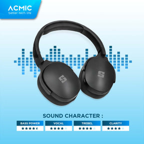 ACMIC NOVABOOM Bluetooth Wireless Headphone Headset Bluetooth 5.4 Extra Bass Built-in Controls
