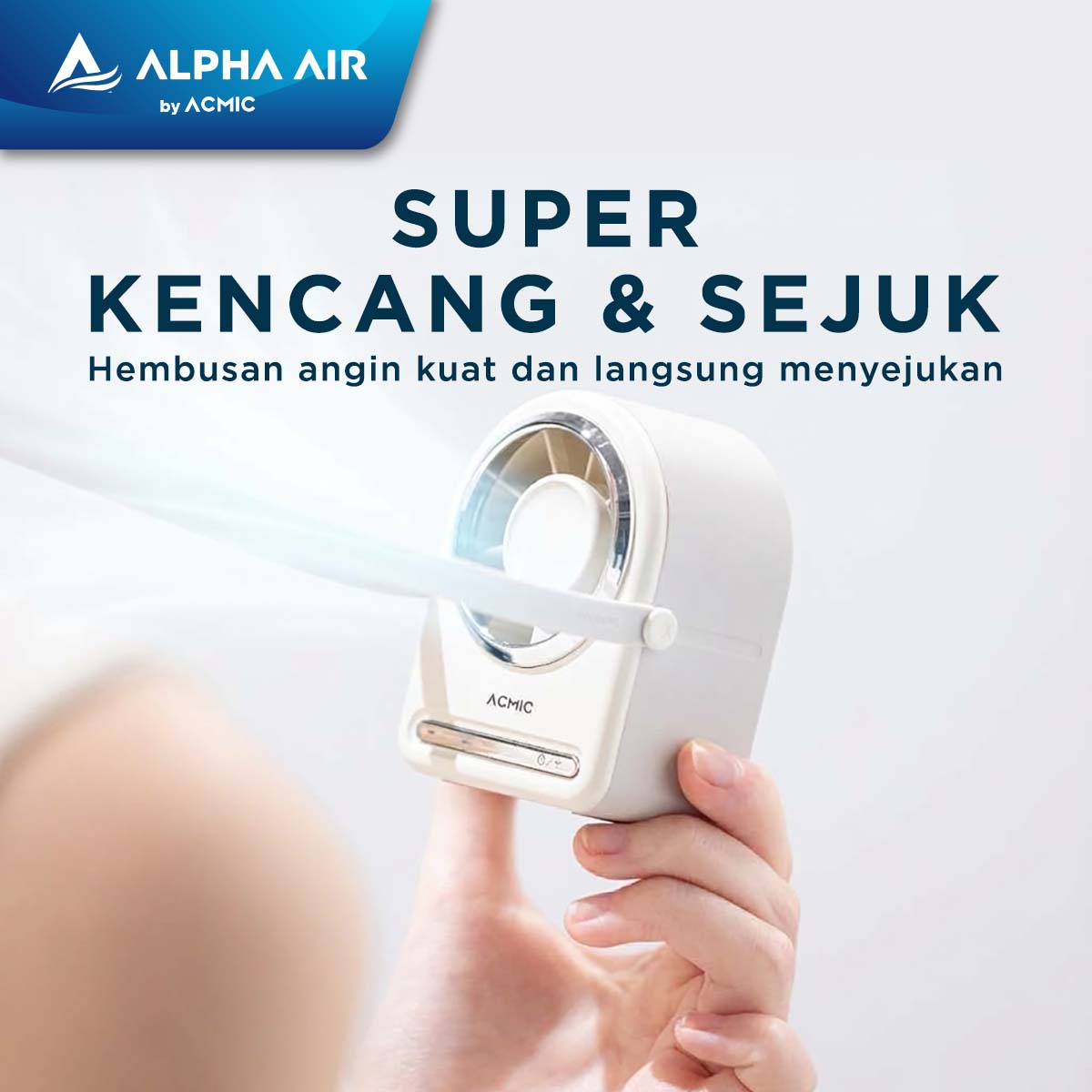 ACMIC NECK HANGING FAN HF01 Kipas Angin Leher Portable Super Strong Airflow