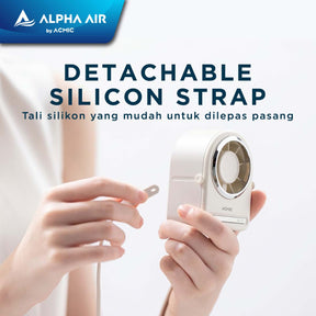ACMIC NECK HANGING FAN HF01 Kipas Angin Leher Portable Super Strong Airflow