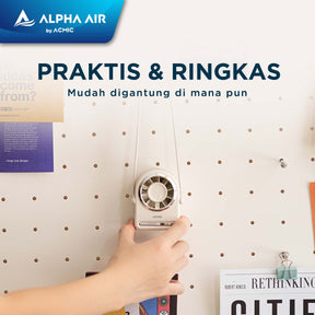 ACMIC NECK HANGING FAN HF01 Kipas Angin Leher Portable Super Strong Airflow