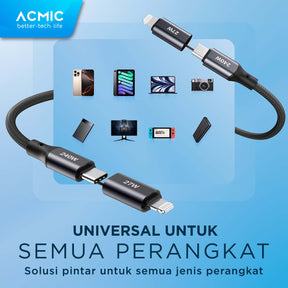 ACMIC OMNILINE MAG100 4in1 240W Kabel Data PD 3.1 Power Delivery Ultra Fast Charging Magnetic Kabel Data Charger Magnet