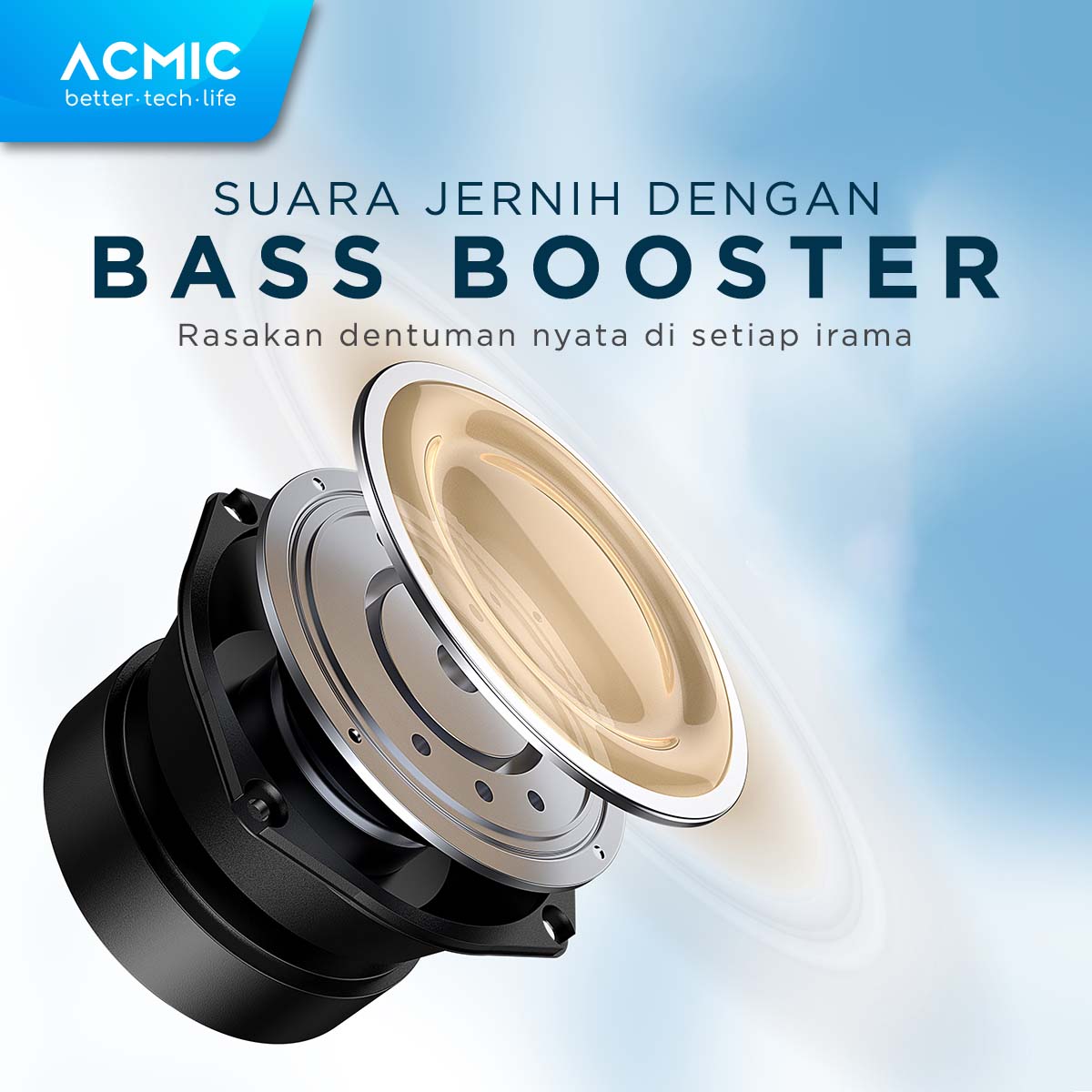 ACMIC OMNIO In-Ear Headset Earphone Earbuds Headphone Stereo with Mic FREE Converter USB C