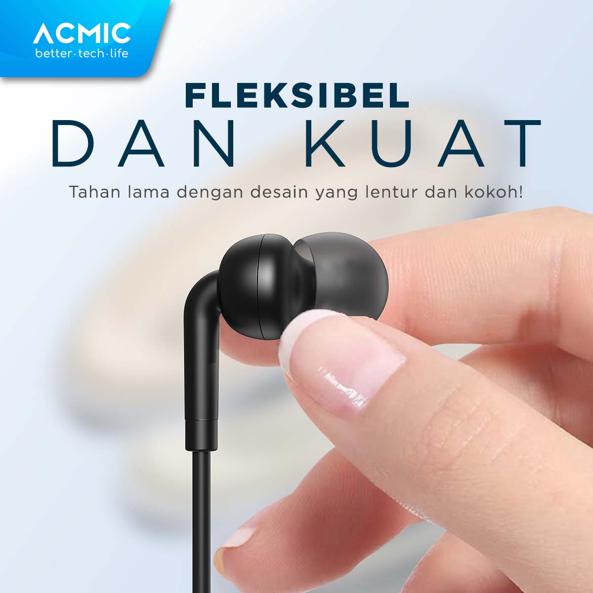 ACMIC OMNIO In-Ear Headset Earphone Earbuds Headphone Stereo with Mic FREE Converter USB C