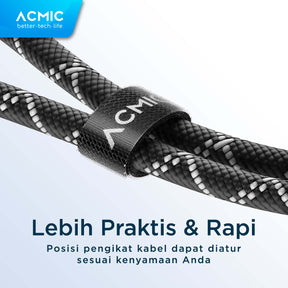 ACMIC STRAPLINE 240W Crossbody Strap Phone Lanyard Design Kabel Data USB-C to USB-C PD 3.1 Power Delivery Fast Charging