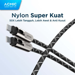 ACMIC STRAPLINE 240W Crossbody Strap Phone Lanyard Design Kabel Data USB-C to USB-C PD 3.1 Power Delivery Fast Charging