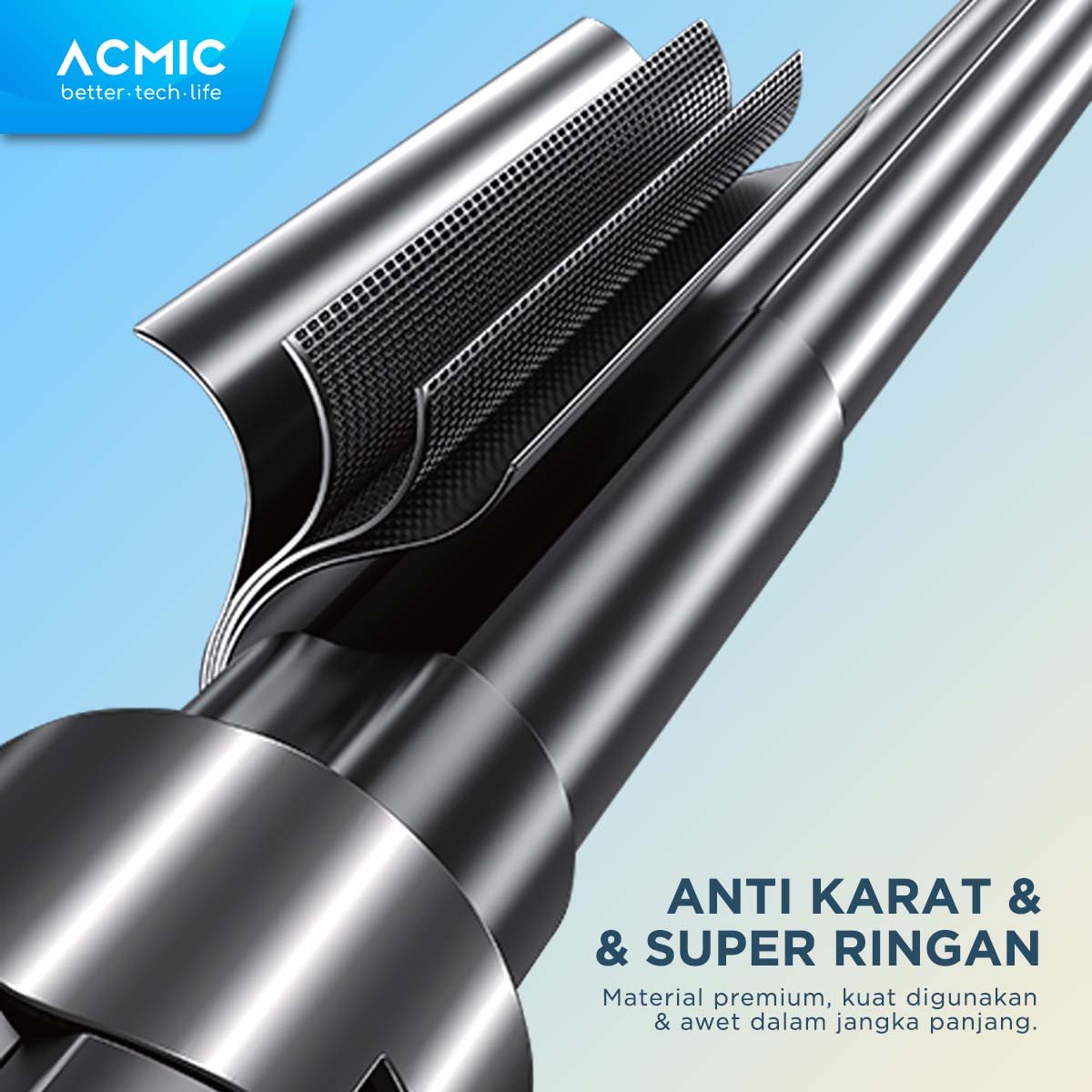 ACMIC TS20 Touchdown Auto Open One Click Selfie Stick 2M Aluminium Tripod Tongsis Bluetooth Remote