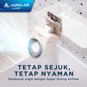 ACMIC TURBO CLIP FAN CLF01 Kipas Angin Portable Multifungsi dengan Anti-Slip Clip Super Strong Airflow