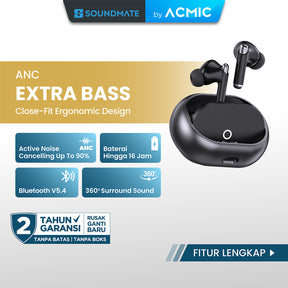 ACMIC ANC QUITEBUDS 30 TWS Active Noise Cancelling Wireless Bluetooth Earphone Earbuds Headset