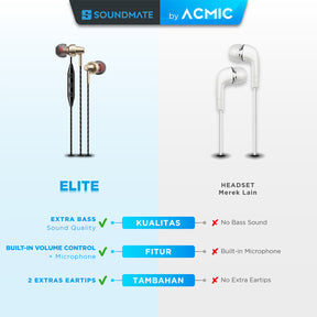 ACMIC ELITE In-Ear Headset Type C Earphone Earbuds Stereo with Mic