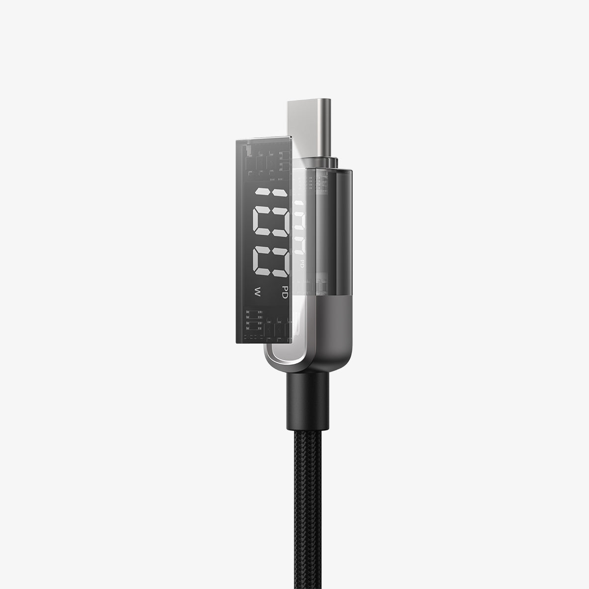 ACMIC AUTOLINE D100 Auto Cuf Off Cable USB-C TO USB-C Kabel Super Strong Fast Charging Built-in Digital Display