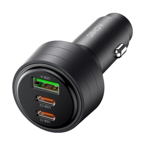 ACMIC CC95 PRO 95W USB A + Dual USB Type C Car Charger PD PPS Super Fast Charging 2.0