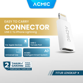 ACMIC USB-C to Lightning Adapter iPhone Converter Connector / Konektor