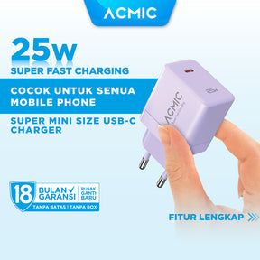 ACMIC CPD25 25W Super Fast Charging 25Watt Charger Samsung 25 W / Watt