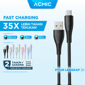 ACMIC Dayline Kabel Data Charger 100cm Fast Charging Cable