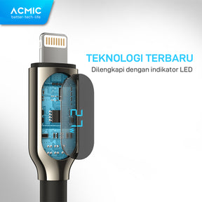 ACMIC DIGILINE USB C to Lightning Cable PD Fast Charging LED DISPLAY