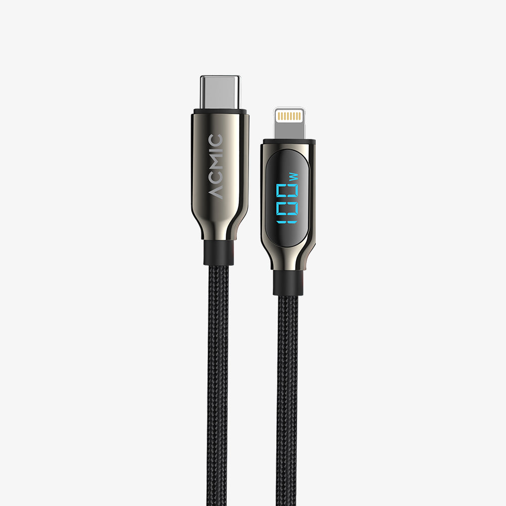 ACMIC DIGILINE USB C to Lightning Cable PD Fast Charging LED DISPLAY